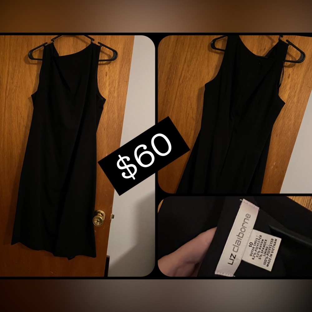 Black knee length dress. Worn once